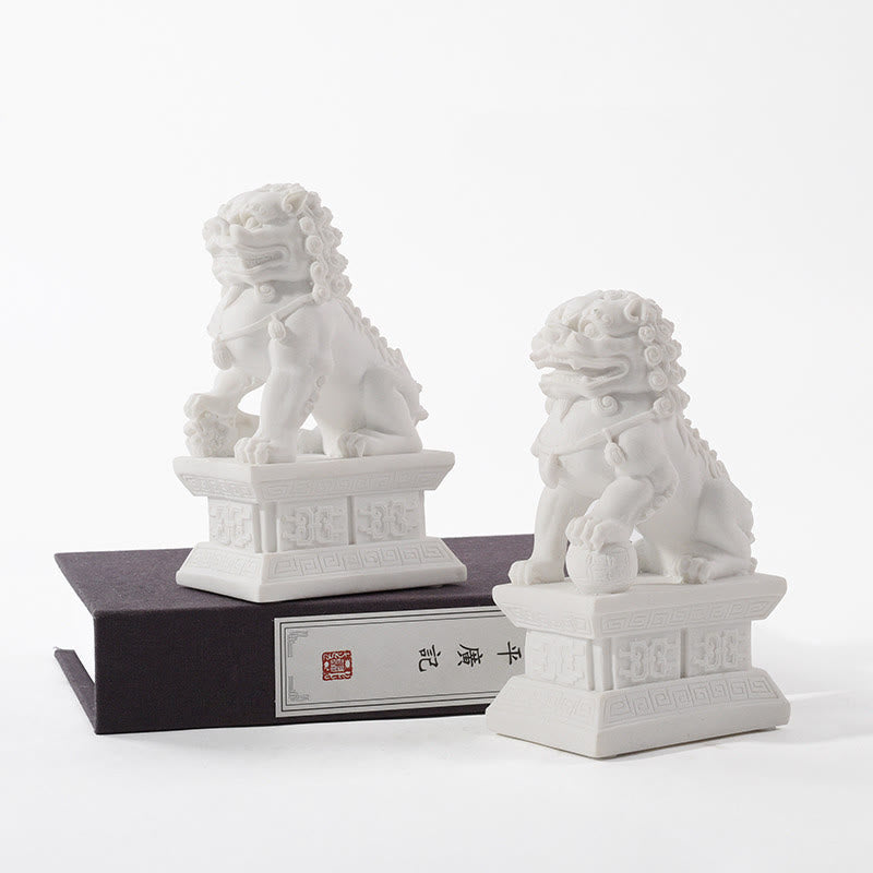 Estatua de León, decoración de resina para el hogar y la Oficina, 2 uds. - image 4