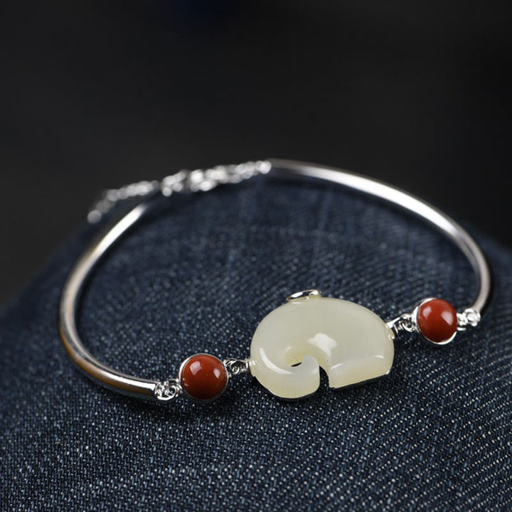 Buddha Stones de plata de ley 925, elefante, jade hetiano, collar de abundancia, colgante, pulsera, anillo, pendientes