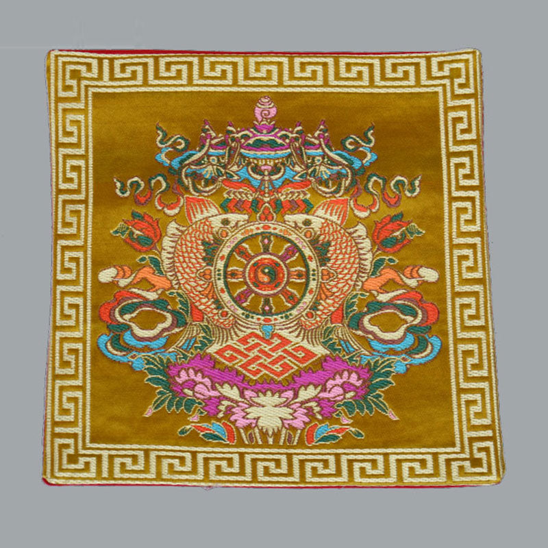 Buddha Stones Oración Alfombra De Altar Meditación Curativa Símbolos Propicios Vajra