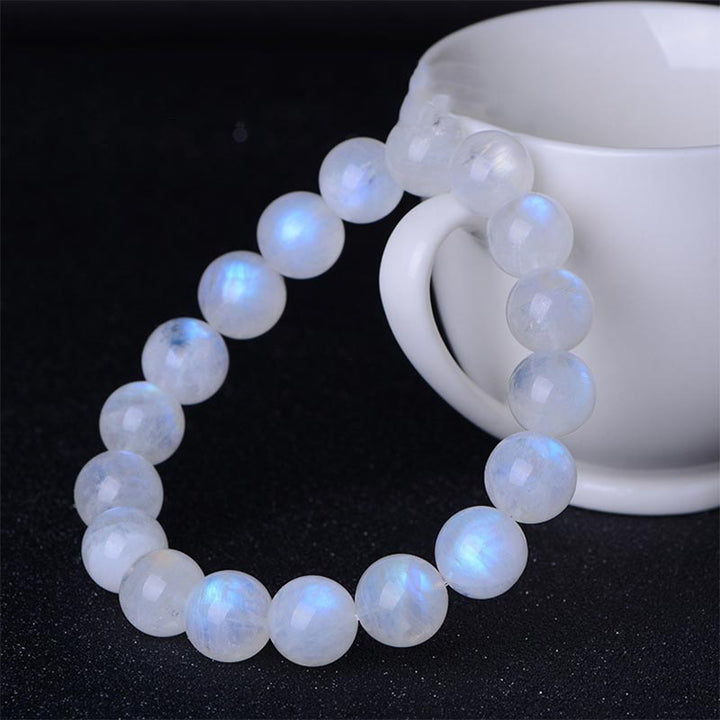 Pulsera de prosperidad de piedra lunar natural de Buddha Stones - image 2