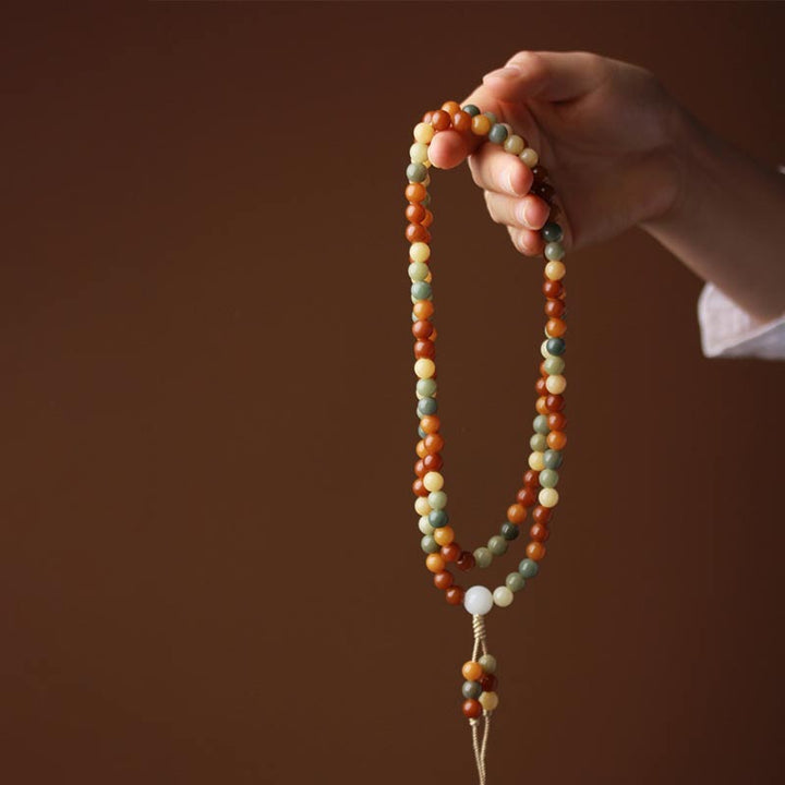 Pulsera de sabiduría de armonía de Mala de semillas de Bodhi de Buddha Stones