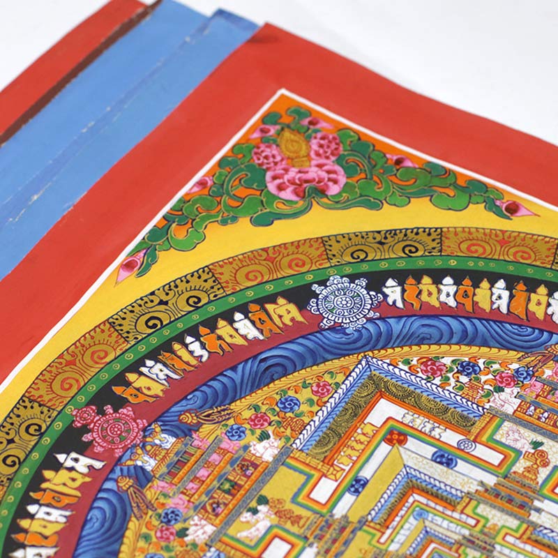 Buddha Stones tibetano Thangka pintura bendición decoración hecha a mano