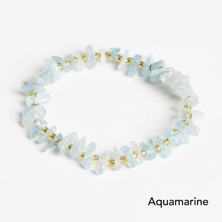 Pulsera de equilibrio de meditación de cristal de piedra de forma irregular natural de Buddha Stones