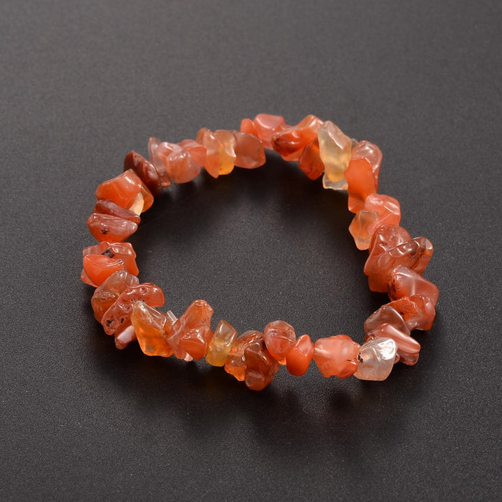 Pulsera positiva curativa con varias piedras de cristal, amatista y lazurita