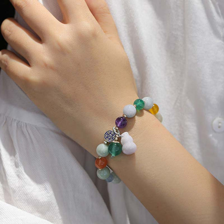Pulsera de la suerte Pulsera de jade de calabaza