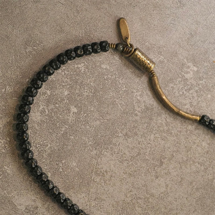 Pulsera de triple vuelta con diseño de concha de coco y Buddha Stones