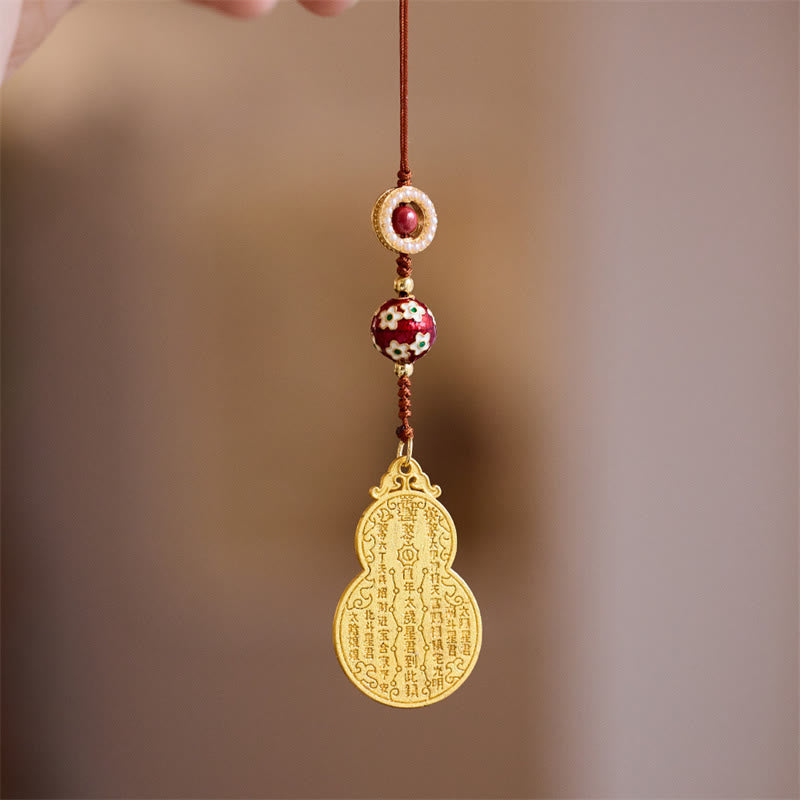 Buddha Stones Wu Lou calabaza Fu personaje Tai Sui amuleto fortuna teléfono colgante decoración llavero
