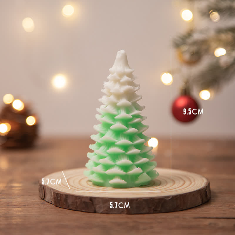 Regalo de vela de cera de soja perfumado árbol de Navidad para amigos de la familia