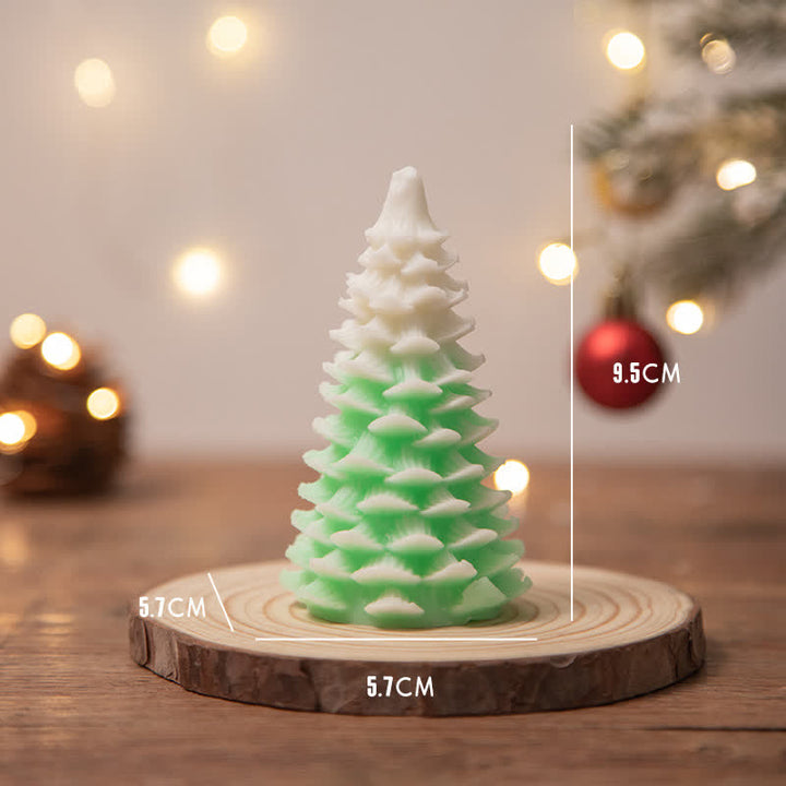 Regalo de vela de cera de soja perfumado árbol de Navidad para amigos de la familia