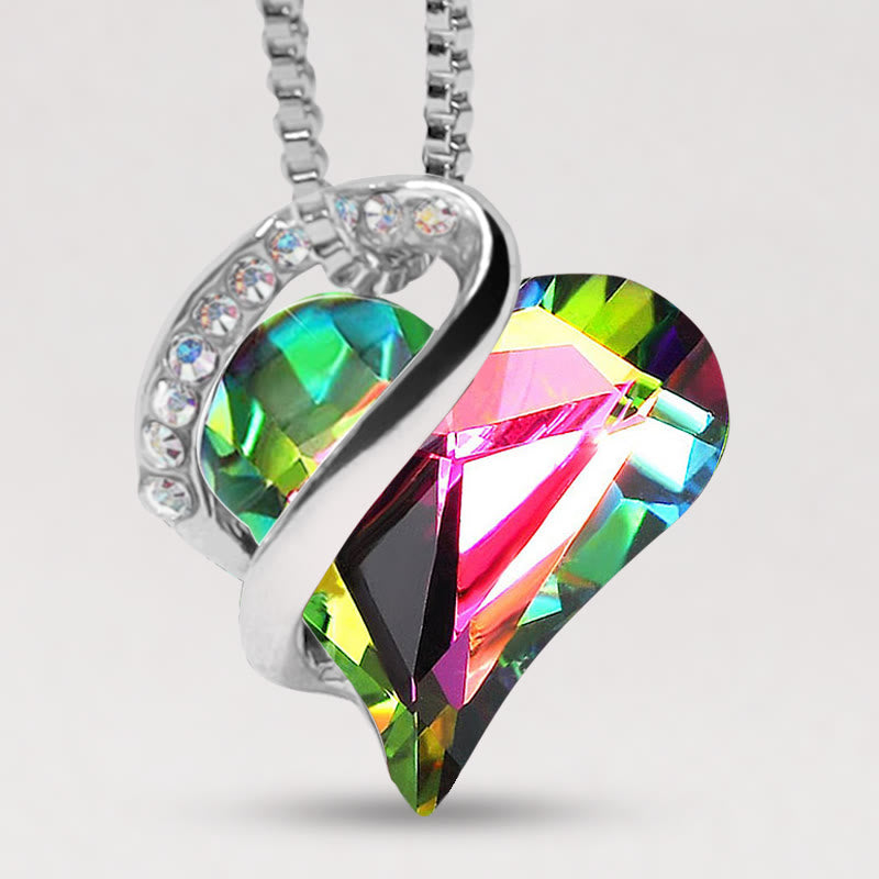 Colgante de collar de energía curativa con piedra natal de corazón de amor de Buddha Stones