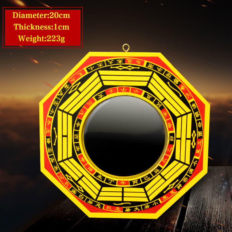 Espejo de mapa de energía de sala de estar de equilibrio de mapa Bagua de Feng Shui