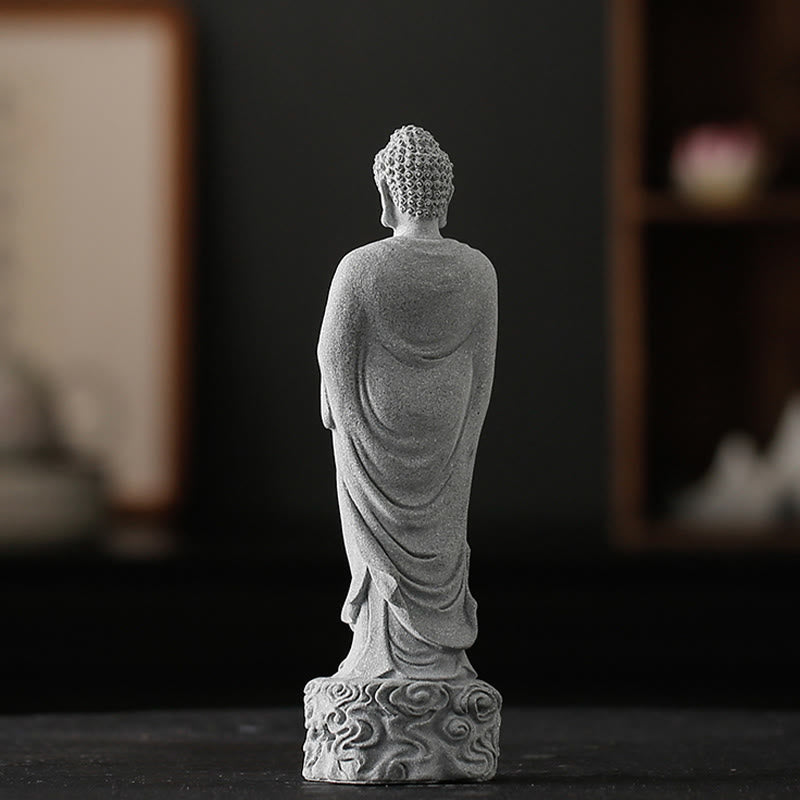 Buddha Stones Meditación Buda Nubes Auspiciosas Diseño Serenidad Decoración del Hogar