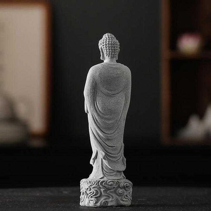 Buddha Stones Meditación Buda Nubes Auspiciosas Diseño Serenidad Decoración del Hogar