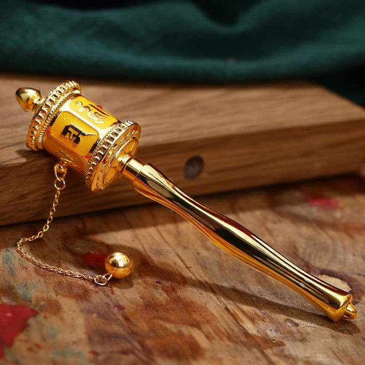 Rueda de oración tibetana Seis palabras verdaderas Bendición Decoración de meditación