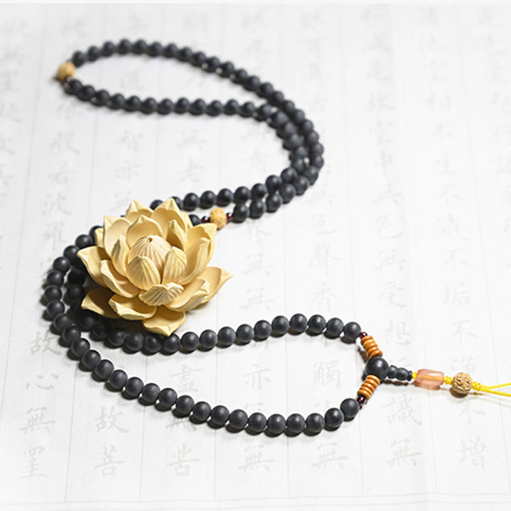 Pulsera curativa de ágata roja con semillas de ciprés tibetano Mala tibetano de Buddha Stones