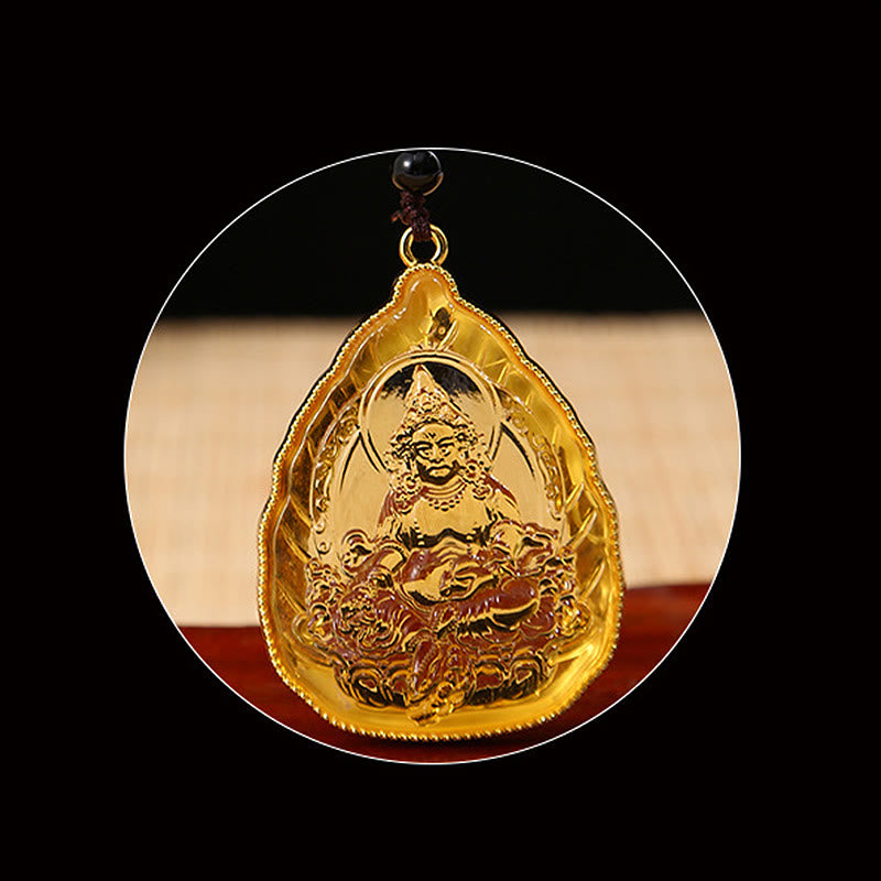 Colgante de collar de serenidad de cristal Liuli de Buda tibetano - image 4