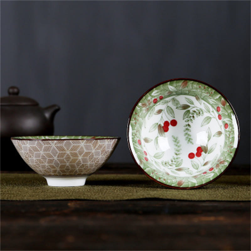 Taza de té de Buddha Stones, flores, carácter Fu, montañas, loto, flores de cerezo, taza de té de Kung Fu