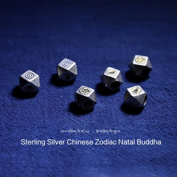 Pulsera de ansiedad transparente con Buddha Stones , Plata de Ley 925, zodíaco chino, Buda natal, ámbar Natural - image 9