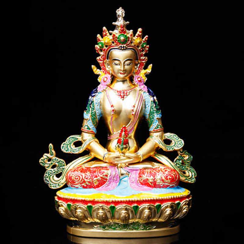 Figura de Buda de la longevidad, estatua de serenidad, decoración del hogar