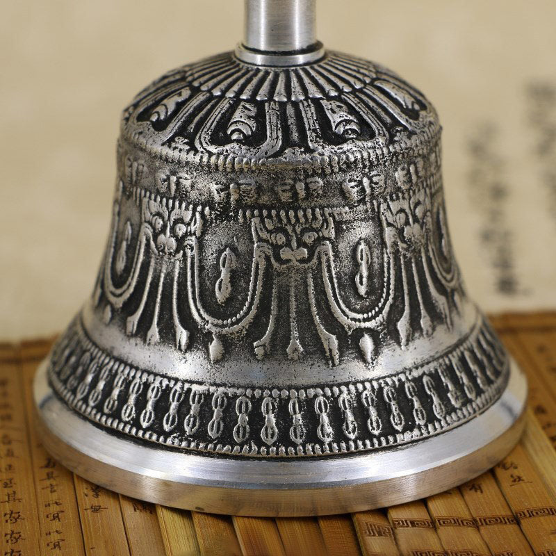 Juego de decoración de cobre con Buddha Stones, campana de meditación tibetana y Vajra Dorje
