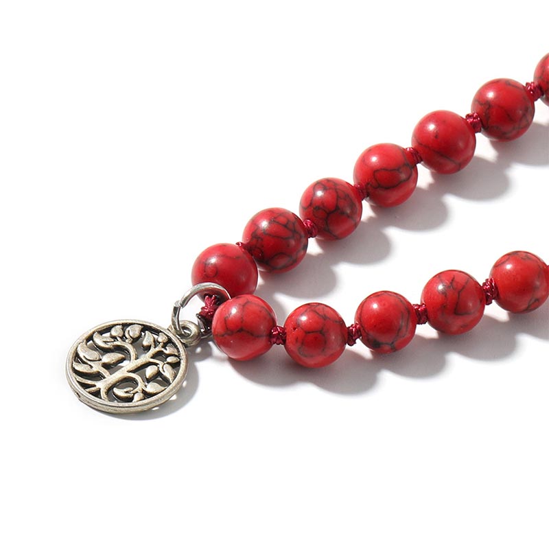 Collar de meditación y yoga con 108 cuentas de Mala