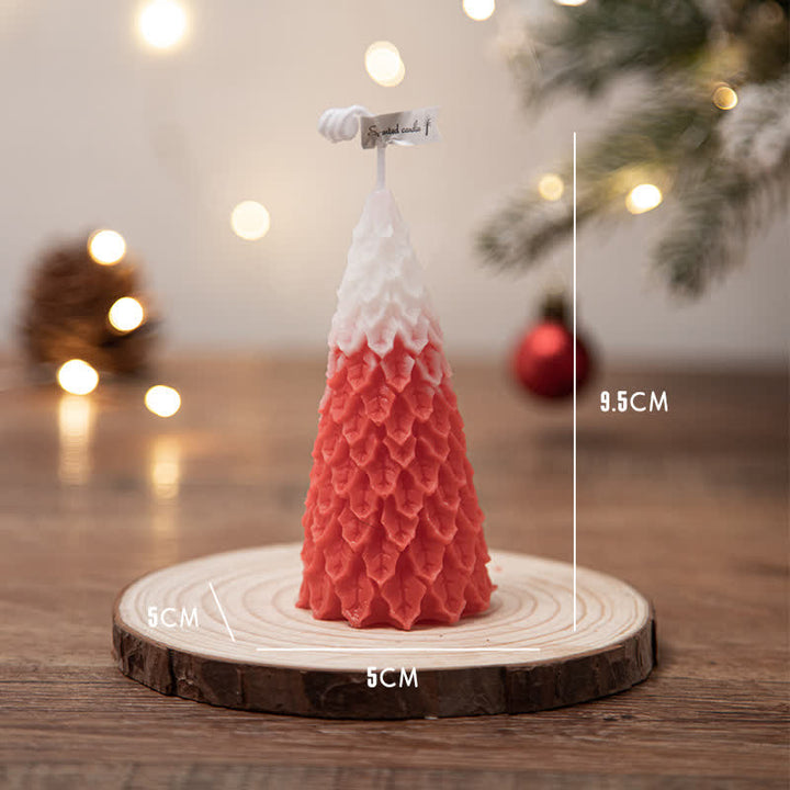 Regalo de vela de cera de soja perfumado árbol de Navidad para amigos de la familia