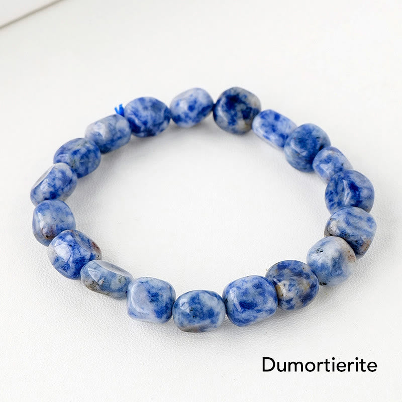Pulsera de conciencia espiritual de piedra de cristal de forma irregular natural