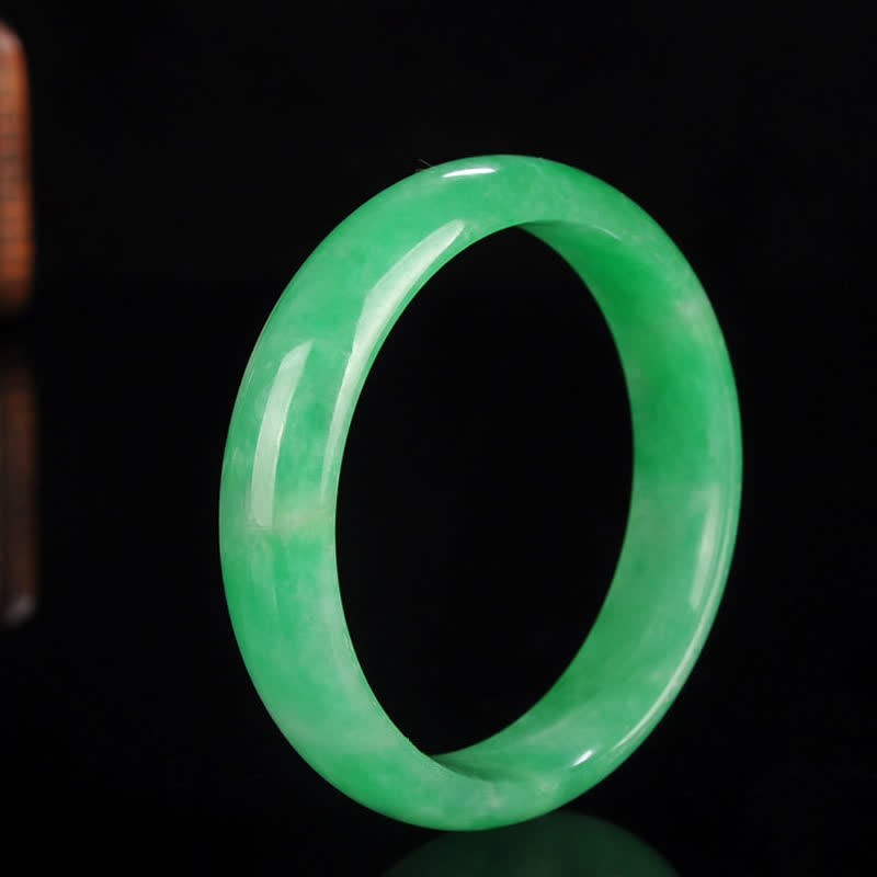 Pulsera rígida de jade con Buddha Stones para la sanación, la abundancia y la protección - image 4